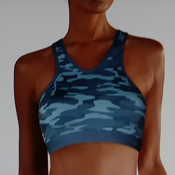 Camouflage Seamless Active Wear Sport Bra - Picture 12 of 14
